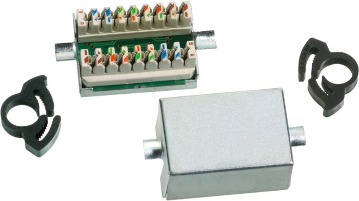 connection panel for datacable CAT 6 data coupler -  Primary Image