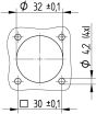 EPIC® POWER LS1.5 A1 3+PE+2 (1) panel mount base -   Engineering Drawing