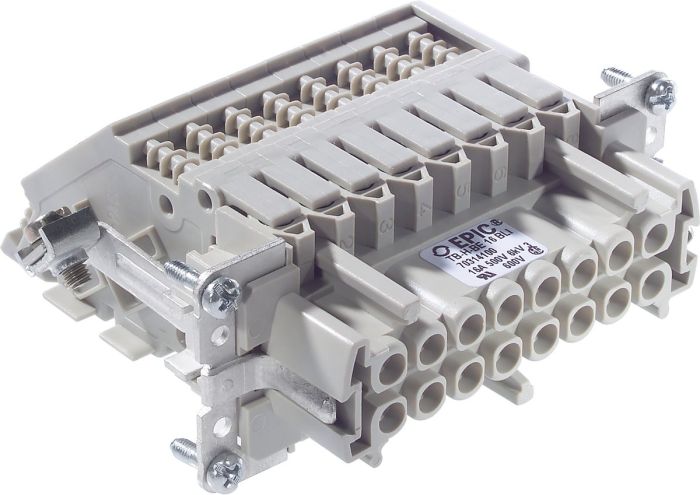 TB-H-BE 16 BLI TERM. BLOCK ADAPTER 1-16 insert with screw termination -  Primary Image