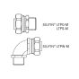 SILVYN® LTP 16 / 12.6X17.8 BK 50M metal conduit with thick-walled jacket -   Engineering Drawing