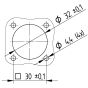 EPIC® POWER LS1.5 A3 3+PE+2 (1) panel mount base -   Engineering Drawing