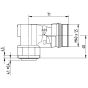 EPIC® POWER LS1.5 A3 3+PE+2 (1) circular connector -   Engineering Drawing