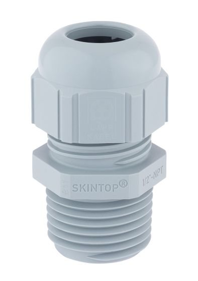 SKINTOP® ST NPT 1' RAL 7001 SGY cable gland -  Primary Image
