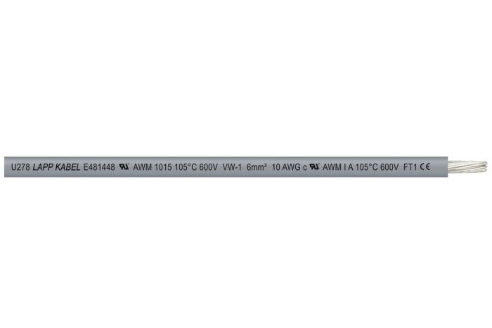 FLEXI SC UL 1015 10AWG 600V 105℃ GY single core -  Primary Image