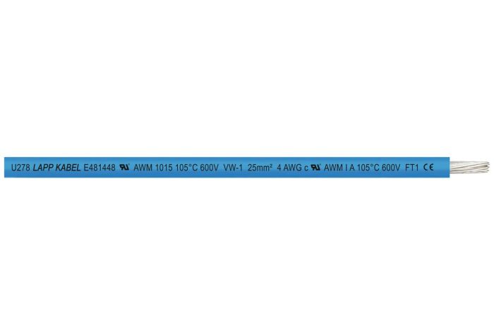 FLEXI SC UL 1015 4AWG 600V 105℃ BU single core -  Primary Image