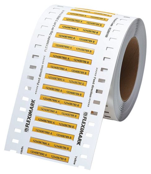 FCC Org.shrink 4.8x25mm ZH WH shrinking tube label -  Primary Image